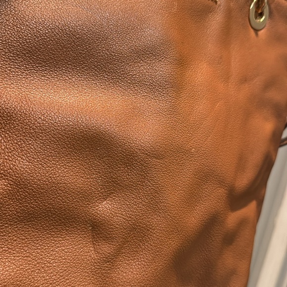 Michael Kors raven Brown Leather Tote Bag with crossbody EUC - Picture 5 of 16